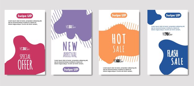 Dynamic abstract fluid mobile for sale banners Sale banner template design Mega sale special offer set design for flyer gift card Poster on wall coverbook banner social media