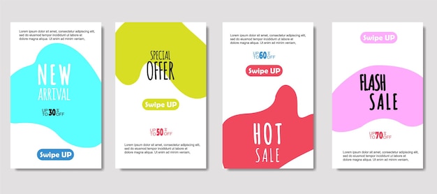 Dynamic abstract fluid mobile for sale banners Sale banner template design Mega sale special offer set design for flyer gift card Poster on wall coverbook banner social media