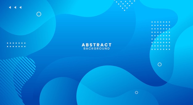 Dynamic abstract trendy blue color gradation background