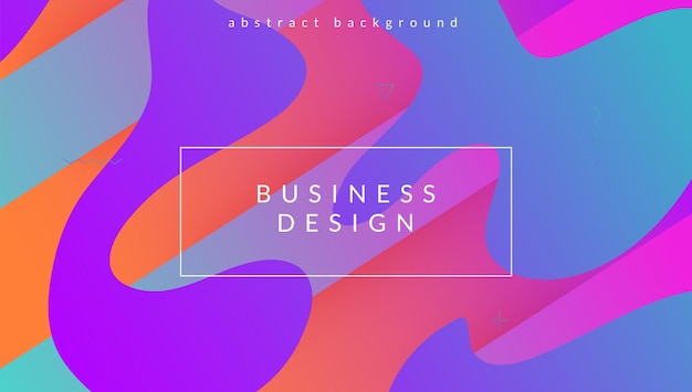 Dynamic Banner Plastic Page Color Geometric Layout Digital De