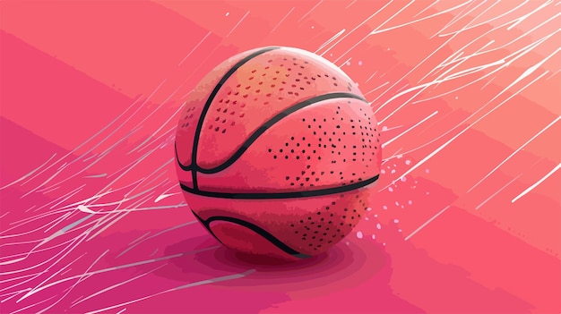 Dynamic Basketball Sport Design Vector Illustration