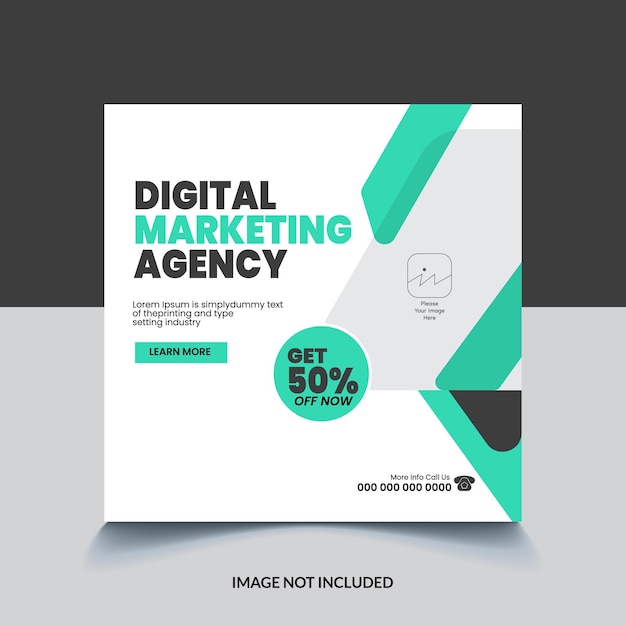 Dynamic Digital Marketing Agency Ads Post Web Banner Design