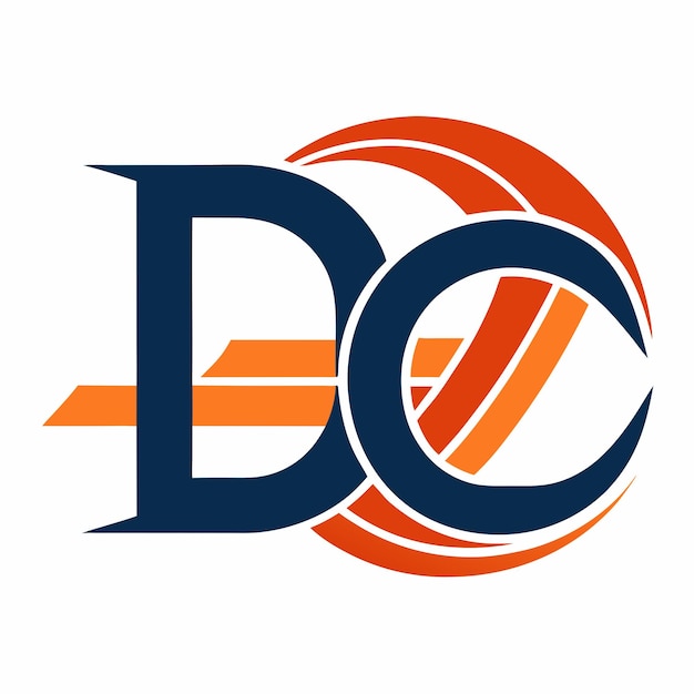 Dynamic Duo Unique Vector Logo Design Featuring the Letters D and C