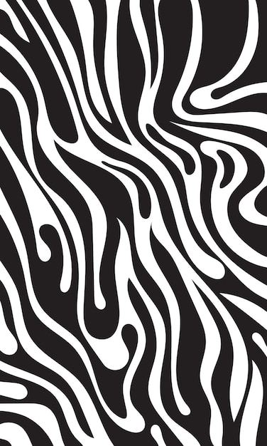 Dynamic flowing fluid pattern abstract background Monochrome abstract flow pattern fabric fashion