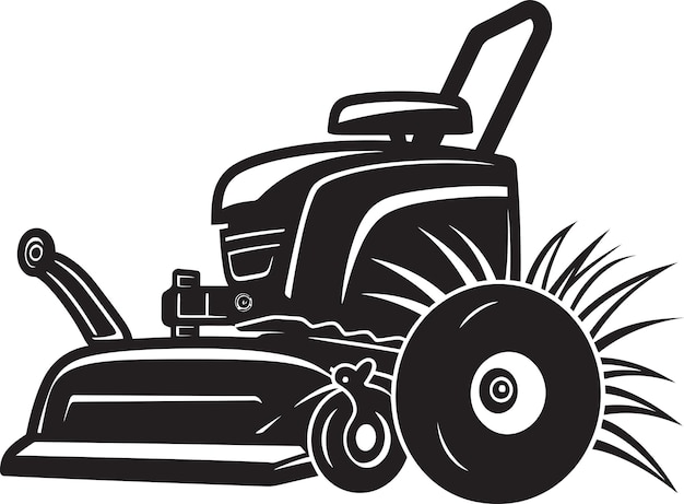 Dynamic Lawn Mower Vector Drawing