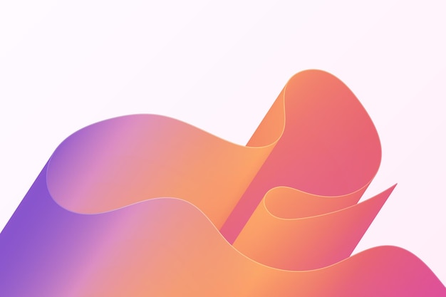 Dynamic liquid gradient twisted shapes Vivid volume lines Abstract decorative background