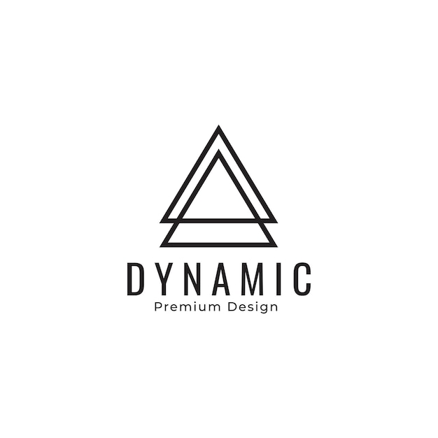 Dynamic logo design vector graphic