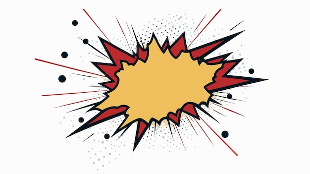 Dynamic Retro Explosion Comics Speech Onomatopoeia Illustration