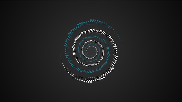 Dynamic Spiral Lines of Sound Wave Rhythm