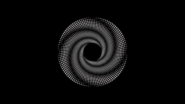 Vector dynamic vector background with spiral sound waves