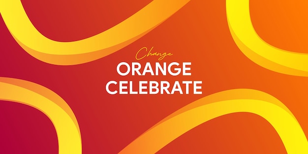 Dynamic vibrant colorful gradient orange background