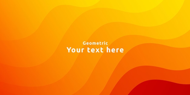 Dynamic vibrant colorful gradient orange with smooth curve background