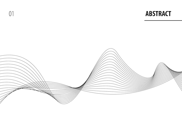 Dynamic waves pattern vector Free Vector