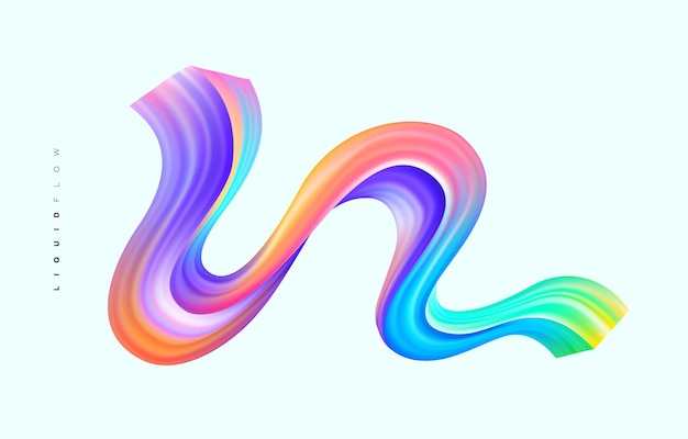 Dynamic wavy colorful vector background