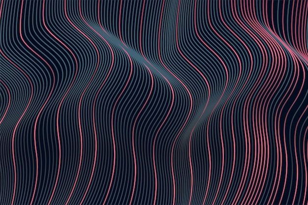 Dynamic wavy line art pattern texture background