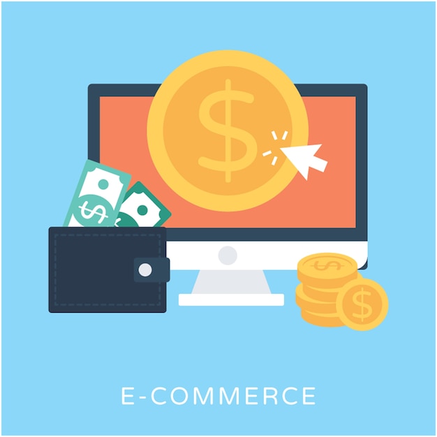 E Commerce Flat Vector Icon