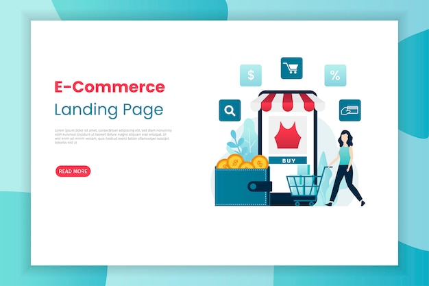 E-Commerce landing page template