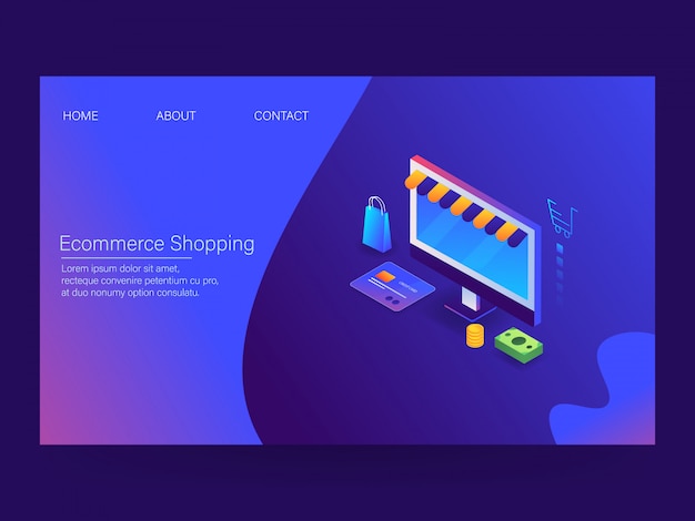 E-commerce Shopping landing page