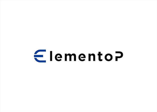 e logo design template