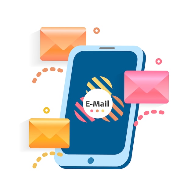 E-mail concept. Marketing e-mail.