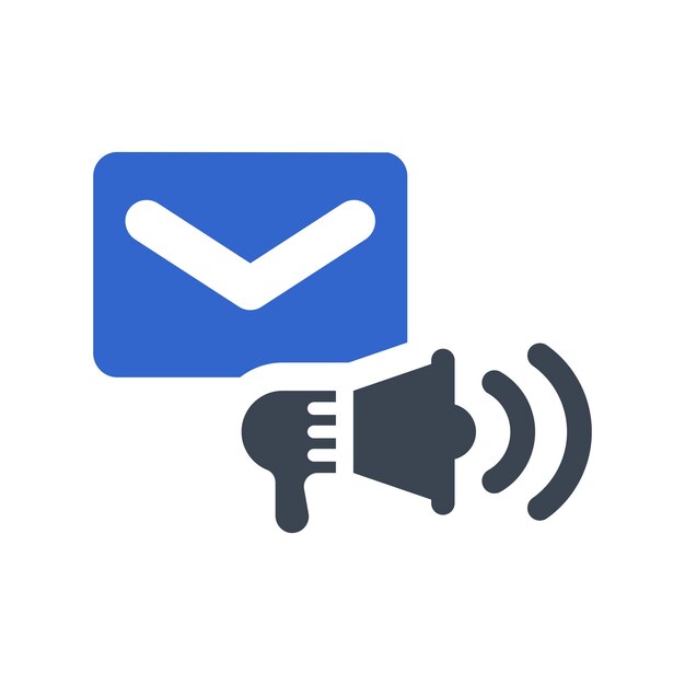 Vector e mail marketing icon