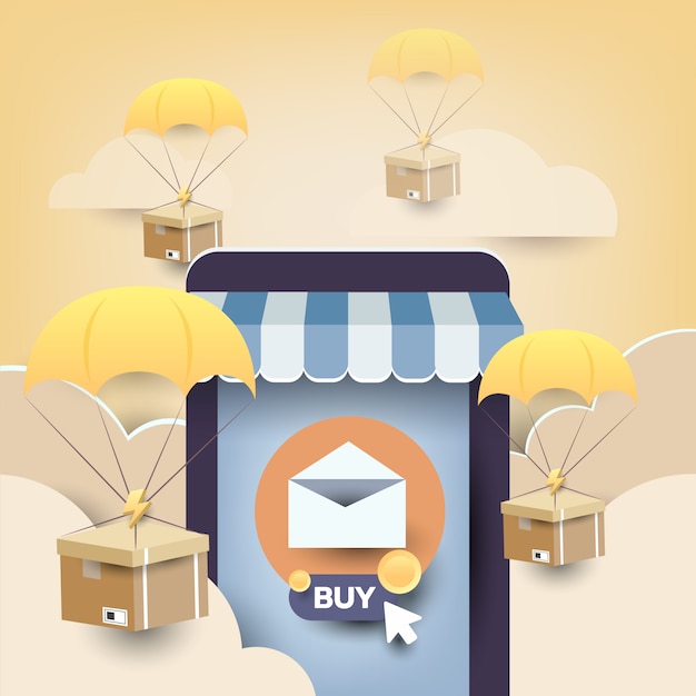 E mail marketing promotion from mobile shop