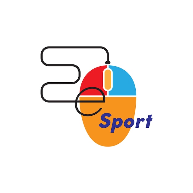 E sport logo vector design