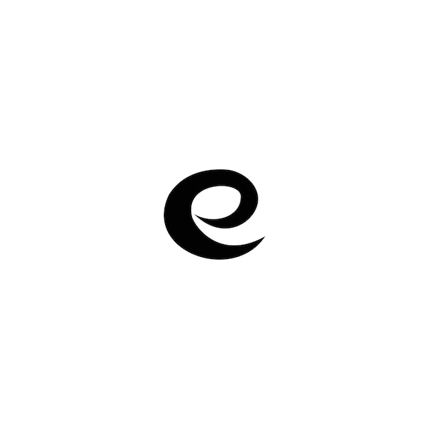 E Vector logo Simple letter template