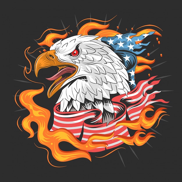 Eagle American Flag