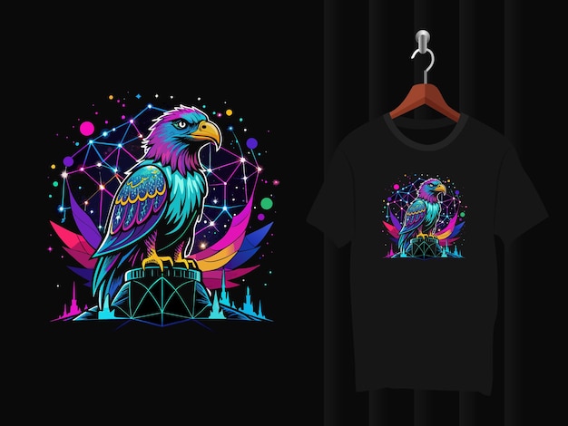 Eagle astronomy t shirt design artwork