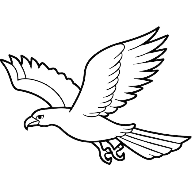 Eagle Coloring book page illustration 10