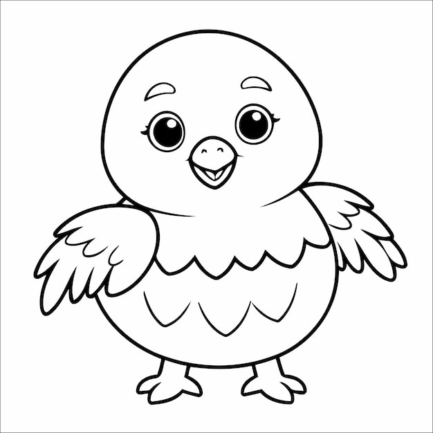 Eagle Coloring Page Drawing For Kids