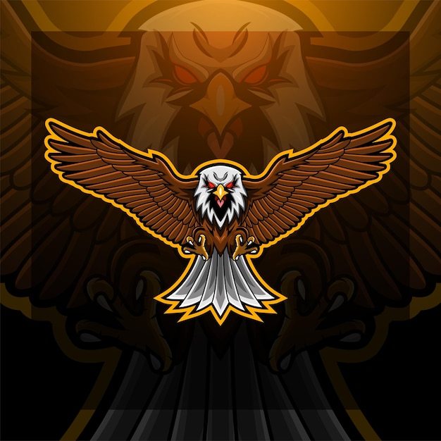 Eagle esport mascot logo design