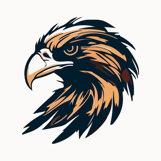 Eagle face mascot vector illustration