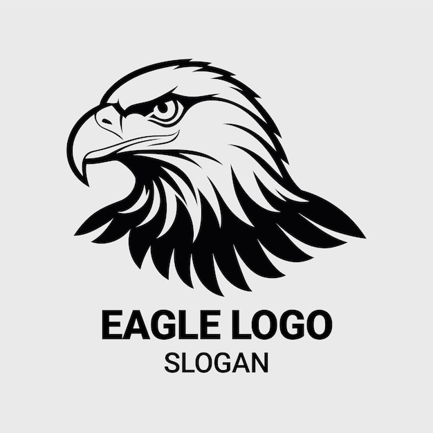 Vector eagle flat icon animal logo