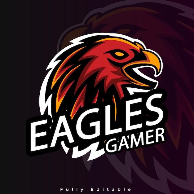 Eagle Game Logo Vector Illustration