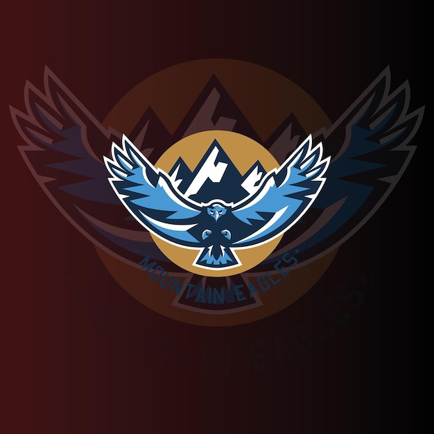 Eagle hawks team Esports Gaming logo vector template Gaming Logo