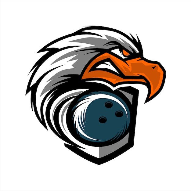 Eagle Head Bowling Team Logo