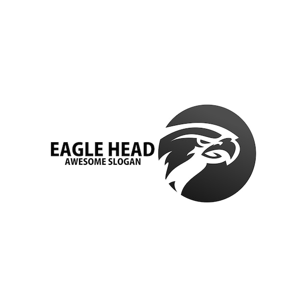 eagle head logo design colorful icon