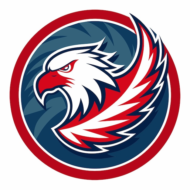 Eagle head logo template vector illustration Eagle head mascot for sport team