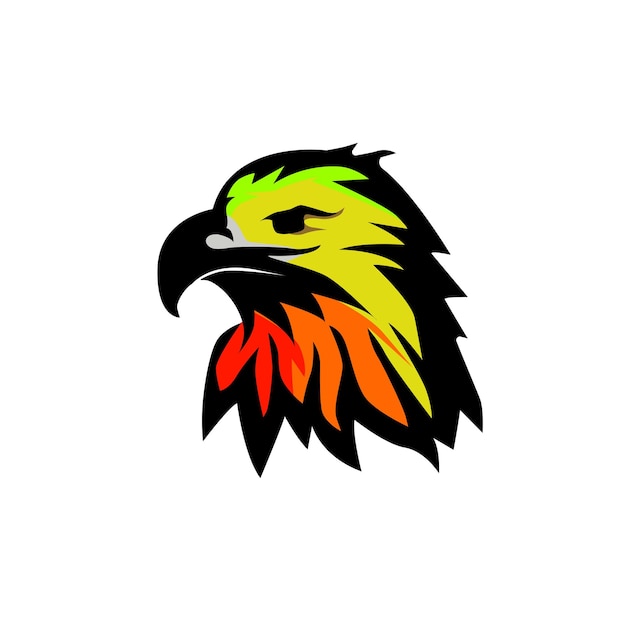 eagle head mascot esports logo