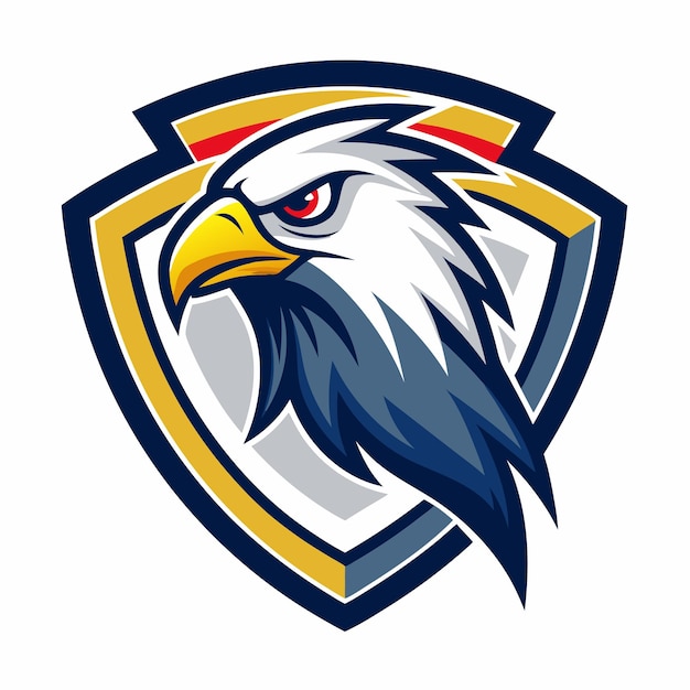 Eagle head mascot logo design