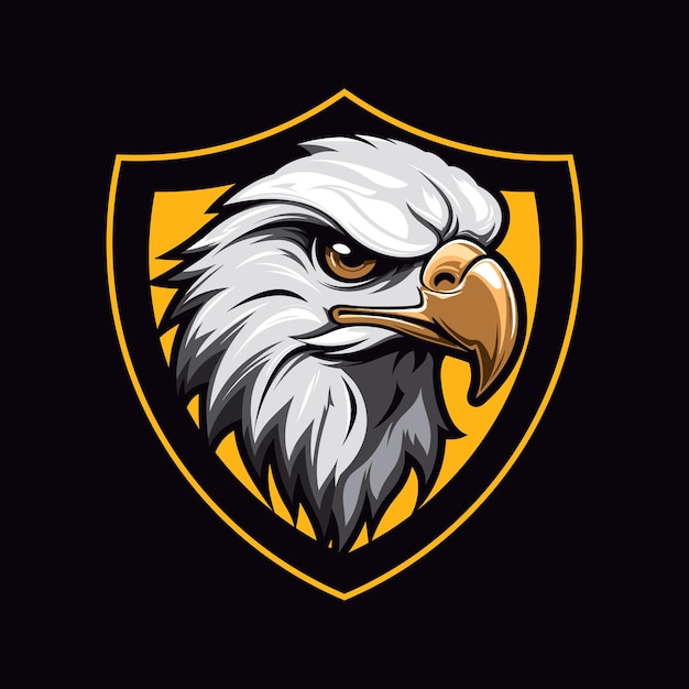 Eagle head mascot logo vector design