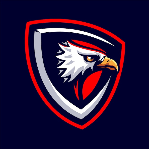 Eagle head mascot logo