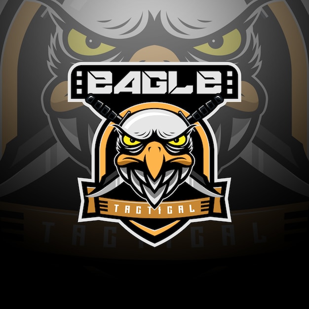 Eagle head tactical logo team