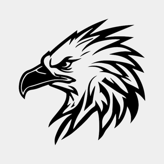 Eagle head vector illustration can be used for mascot logo apparel and more