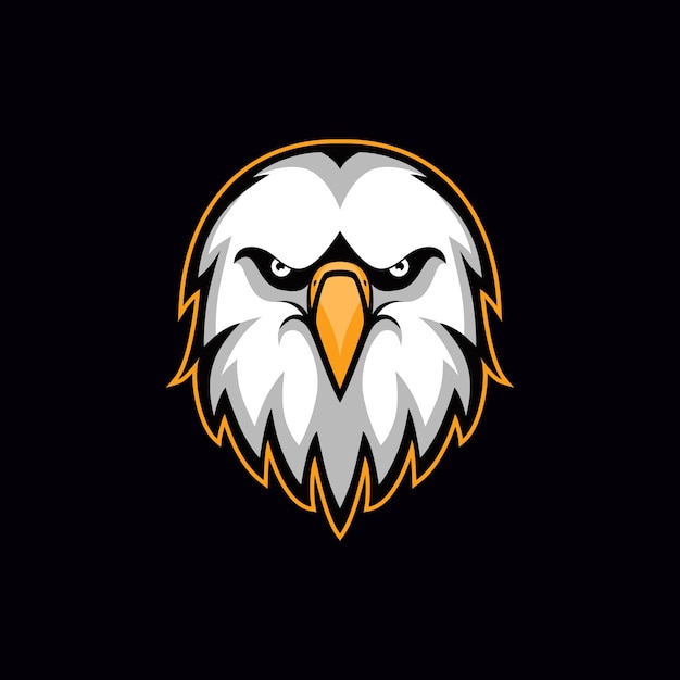 Eagle head vector illustration esport mascot logo