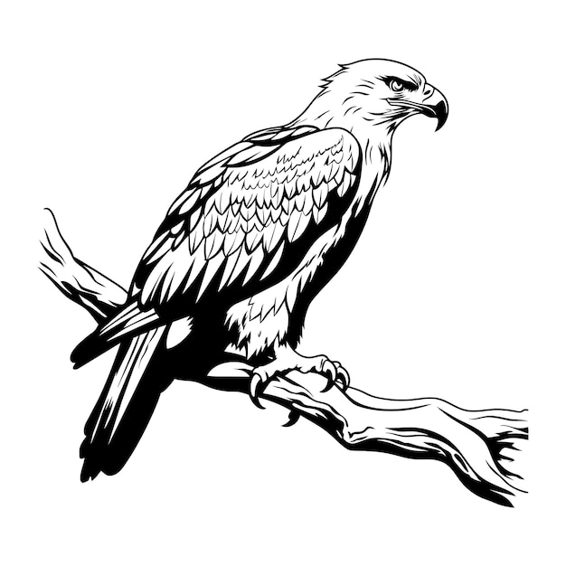 eagle icon illustration isolated vector sign symbol