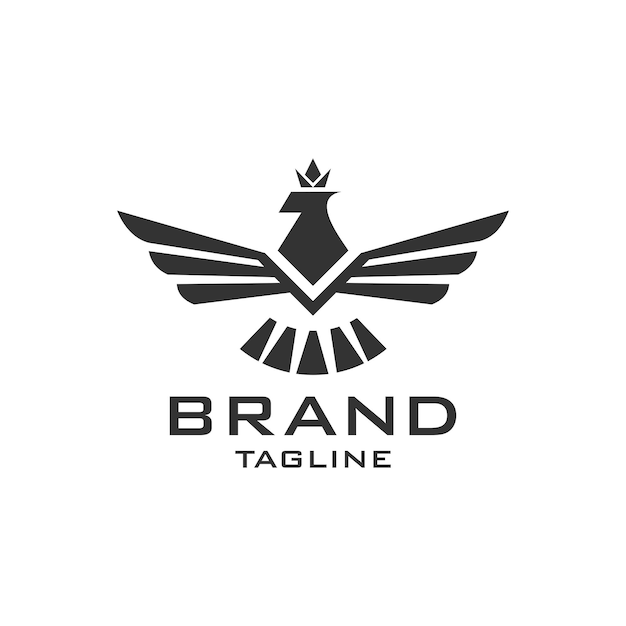 eagle king logo template