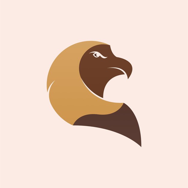 Eagle logo design concept Falcon bird logo stock